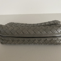 Bolsa Bottega Veneta Disco Cinza