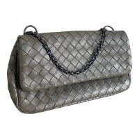 Bolsa Bottega Veneta Disco Cinza