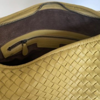 Bolsa Bottega Veneta Intrecciato Amarela