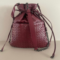 Bolsa Bottega Veneta Intrecciato In Pelle Rosso