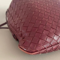 Bolsa Bottega Veneta Intrecciato In Pelle Rosso