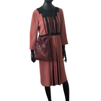 Bolsa Bottega Veneta Intrecciato In Pelle Rosso