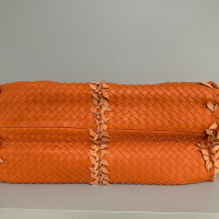 Bolsa Bottega Veneta Intrecciato Laranja