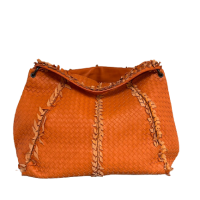 Bolsa Bottega Veneta Intrecciato Laranja