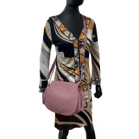 Bolsa Bottega Veneta Intrecciato Messenger Rosa