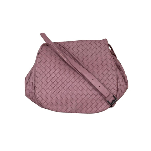 Bolsa Bottega Veneta Intrecciato Messenger Rosa