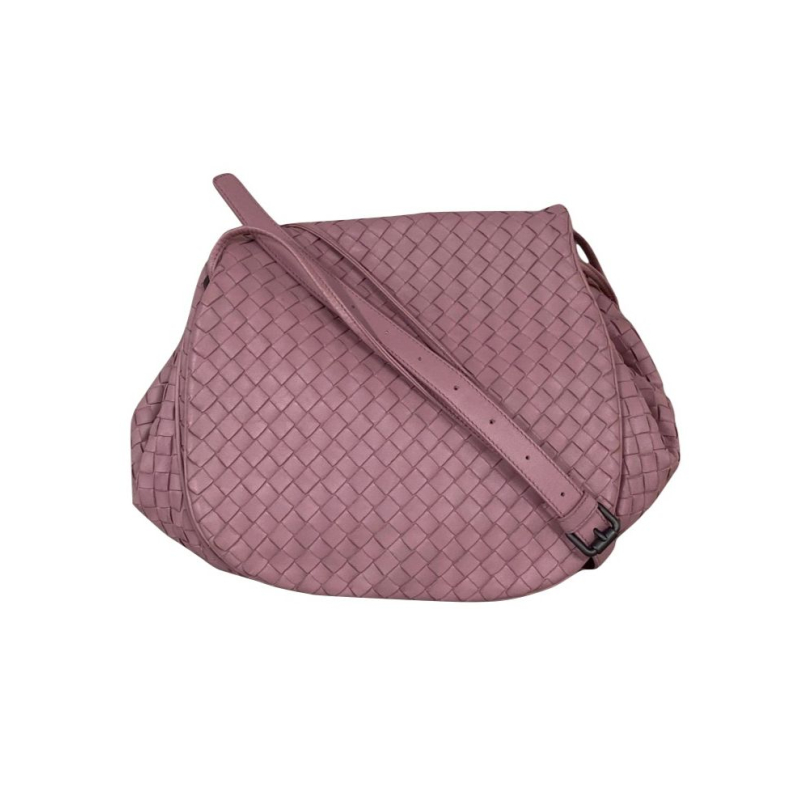 Bolsa Bottega Veneta Intrecciato Messenger Rosa