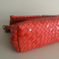 Bolsa Bottega Veneta Intrecciato Olímpia Laranja
