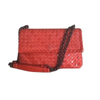 Bolsa Bottega Veneta Intrecciato Olímpia Laranja