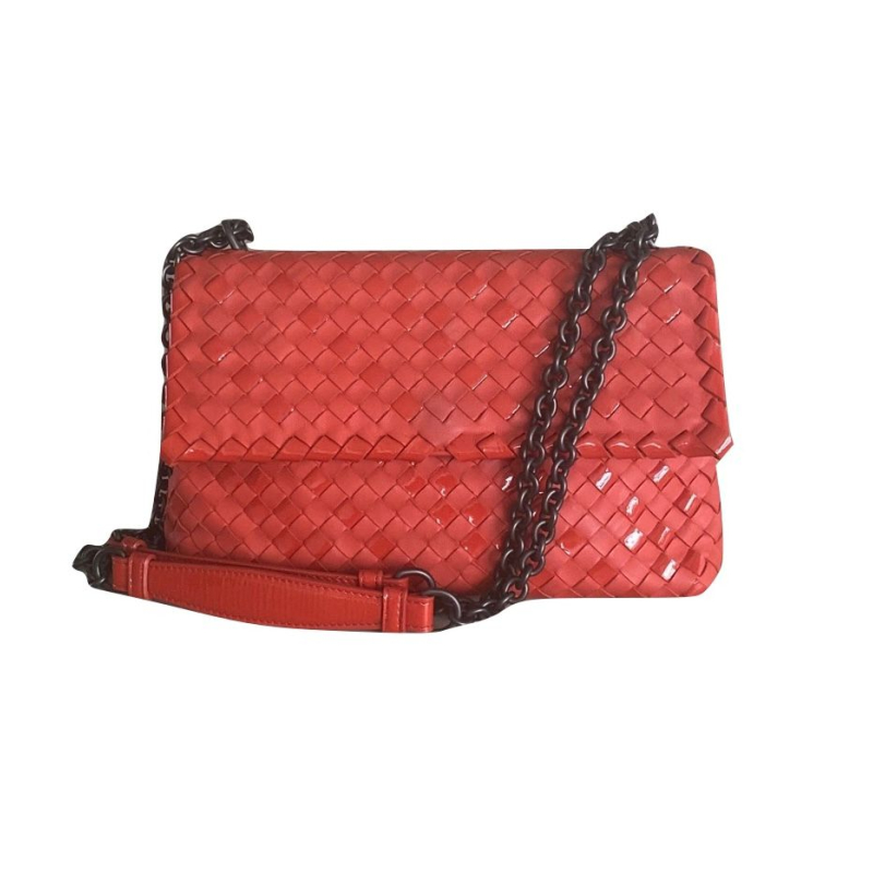 Bolsa Bottega Veneta Intrecciato Olímpia Laranja