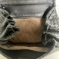 Bolsa Bottega Veneta Messenger Preta Média