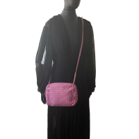 Bolsa Bottega Veneta Nodini Double Zípper Rosa
