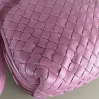 Bolsa Bottega Veneta Nodini Double Zípper Rosa