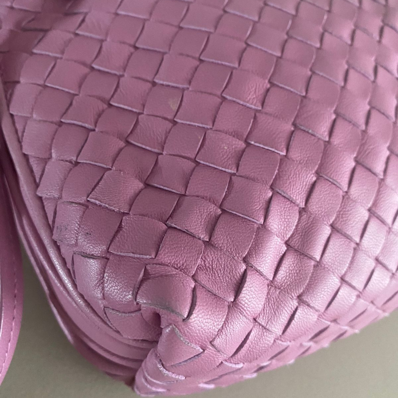 Bolsa Bottega Veneta Nodini Double Zípper Rosa Bolsa Bottega Veneta Nodini Double Zípper Rosa