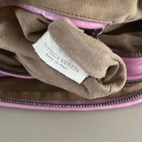 Bolsa Bottega Veneta Nodini Double Zípper Rosa