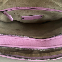 Bolsa Bottega Veneta Nodini Double Zípper Rosa