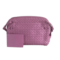 Bolsa Bottega Veneta Nodini Double Zípper Rosa