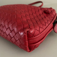 Bolsa Bottega Veneta Nodini Vermelha