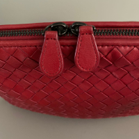 Bolsa Bottega Veneta Nodini Vermelha