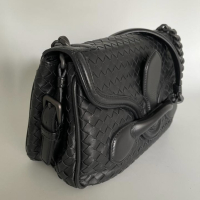 Bolsa Bottega Veneta Rialto Intrecciato Preta
