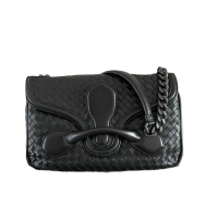 Bolsa Bottega Veneta Rialto Intrecciato Preta