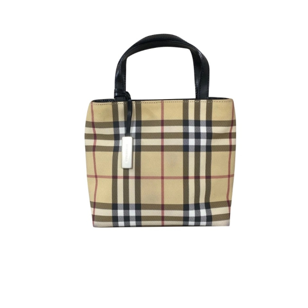 Bolsa Burberry Vintage House Check Small Tote Xadrex Bolsa Burberry Vintage House Check Small Tote Xadrex
