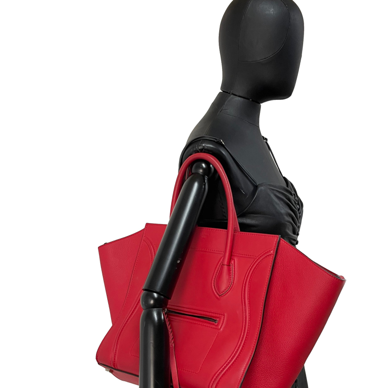 Bolsa Celine Luggage Phantom Medium Vermelha