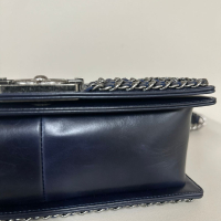 Bolsa Chanel Boy Medium Azul Marinho