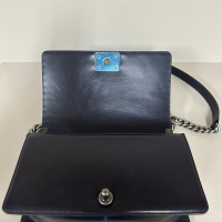 Bolsa Chanel Boy Medium Azul Marinho