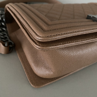 Bolsa Chanel Boy Medium Caramelo 