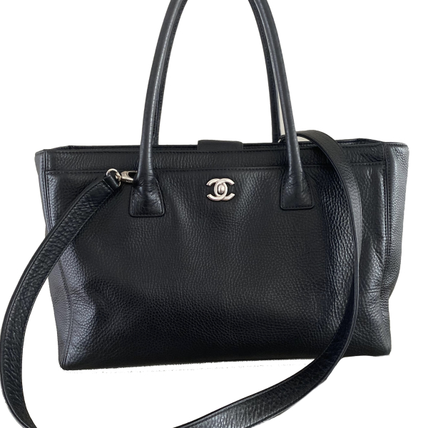 Bolsa Chanel Cerf Tote Preta Caviar Bolsa Chanel Cerf Tote Preta Caviar