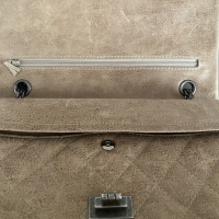 Bolsa Chanel Clássica Suede Bege