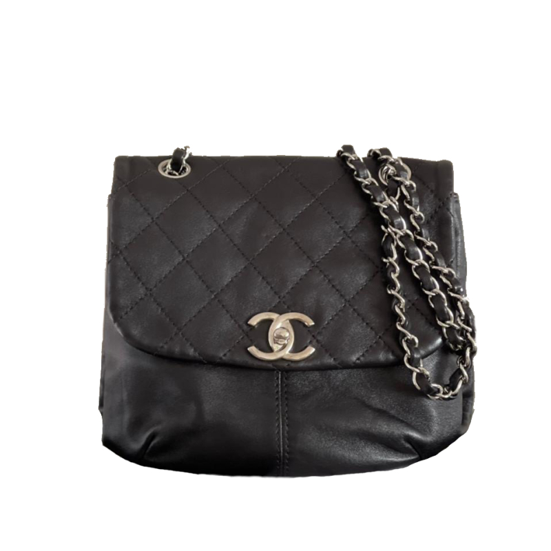 Bolsa Chanel Couro Preta