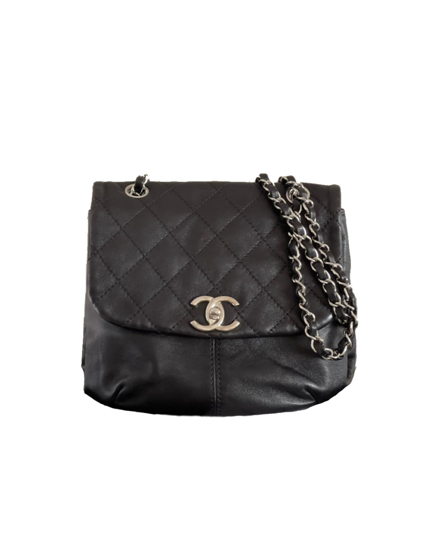 Bolsa Chanel Lambskin Paris Byzance Vermelha