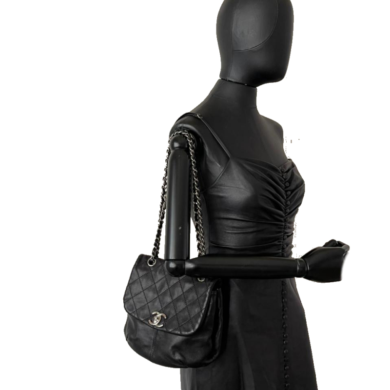 Bolsa Chanel Couro Preta