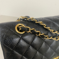 Bolsa Chanel Double Flap Medium Caviar Preta