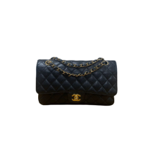 Bolsa Chanel Double Flap Medium Caviar Preta