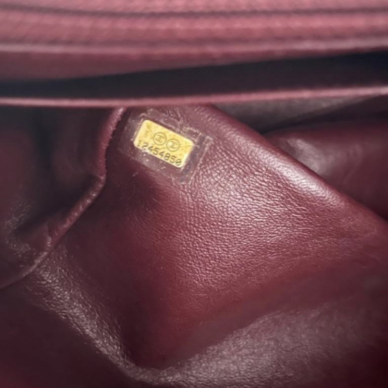 Bolsa Chanel Flap Lambiskin Preta Jumbo Bolsa Chanel Flap Lambiskin Preta Jumbo