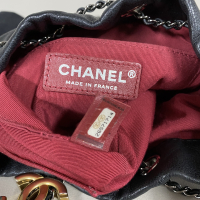 Bolsa Chanel Gabrielle Bucket Couro Preta