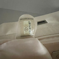 Bolsa Chanel Lambskin East Mademoiselle Flap Off-White