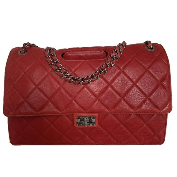 Bolsa Chanel 2.55 Paris Byzance Calfskin Vermelha  Bolsa Chanel 2.55 Paris Byzance Calfskin Vermelha