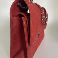 Bolsa Chanel 2.55 Paris Byzance Calfskin Vermelha 