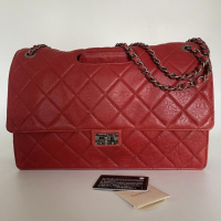 Bolsa Chanel 2.55 Paris Byzance Calfskin Vermelha 