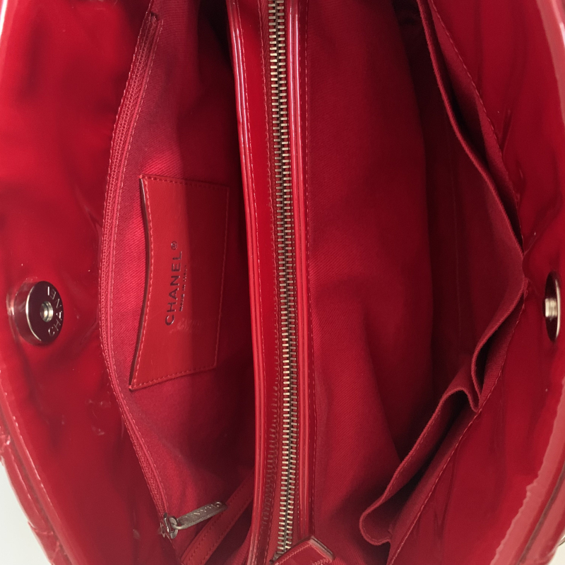 Bolsa Chanel Mademoiselle Verniz Vermelha Bolsa Chanel Mademoiselle Verniz Vermelha