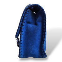 Bolsa Chanel Maxi Azul Suede