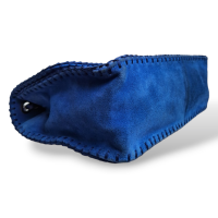 Bolsa Chanel Maxi Azul Suede