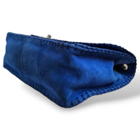 Bolsa Chanel Maxi Azul Suede