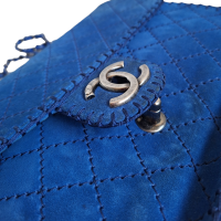 Bolsa Chanel Maxi Azul Suede