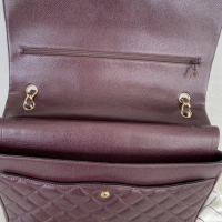 Bolsa Chanel Maxi Double Flap Vinho