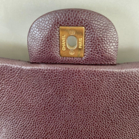 Bolsa Chanel Maxi Double Flap Vinho